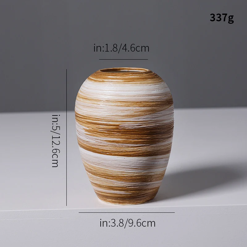 Künstlerische Spiraldesign Keramikvase Brehn