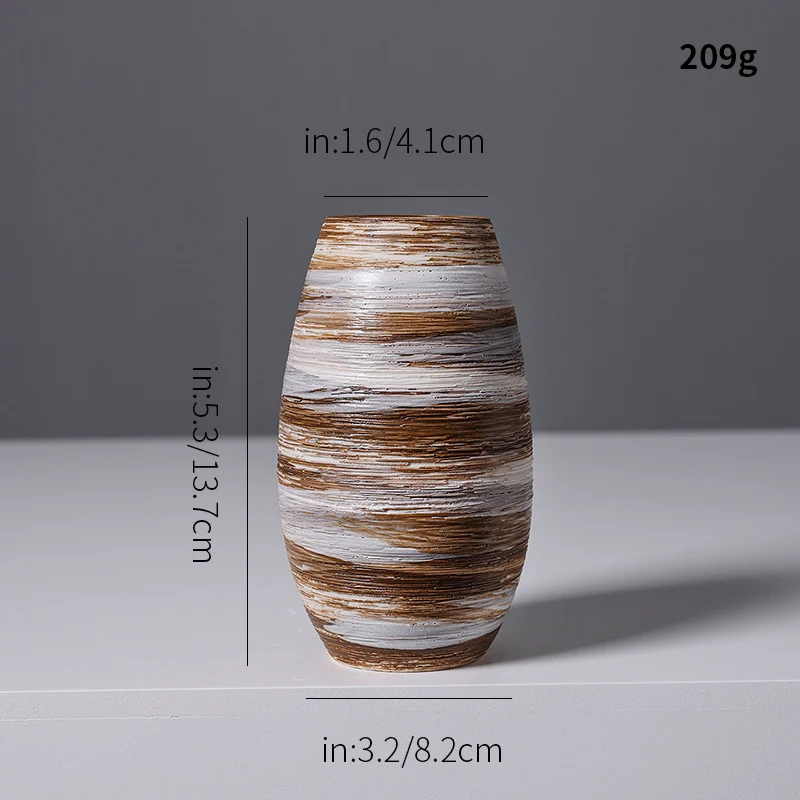 Künstlerische Spiraldesign Keramikvase Brehn
