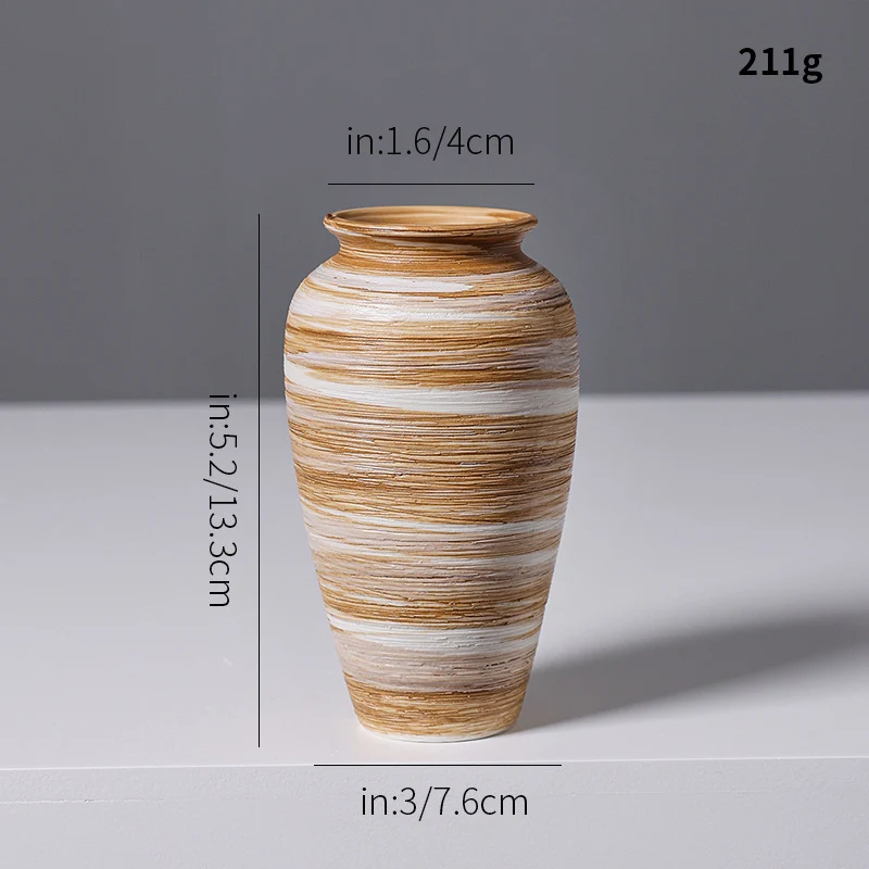 Künstlerische Spiraldesign Keramikvase Brehn