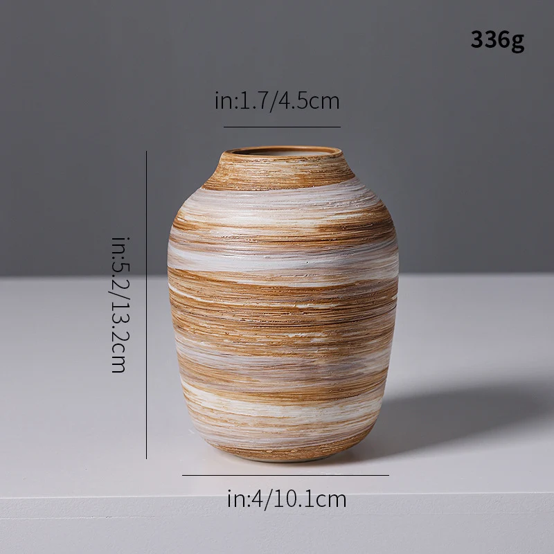 Künstlerische Spiraldesign Keramikvase Brehn