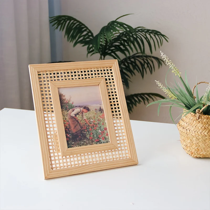 Dekorativer Woven-Fotohalter Karnz