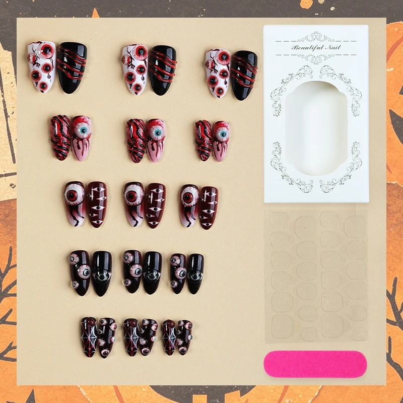 Kreatives Halloween Kunstnagelset Brehn