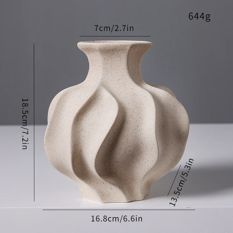 Künstlerische Keramikvase Brehn