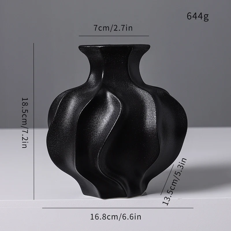 Künstlerische Keramikvase Brehn