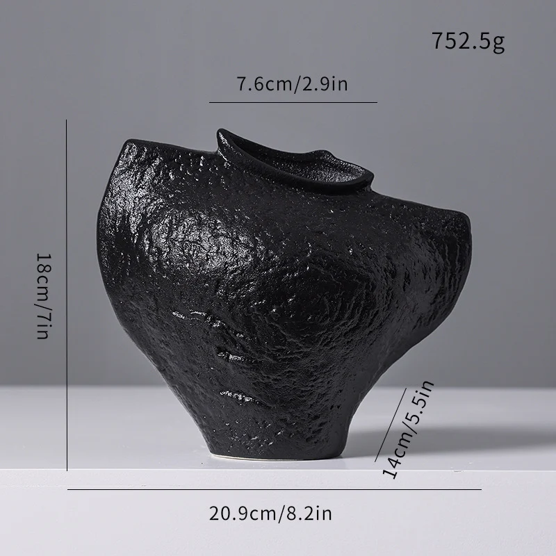 Abstrakte dekorative Keramikvase Brehn
