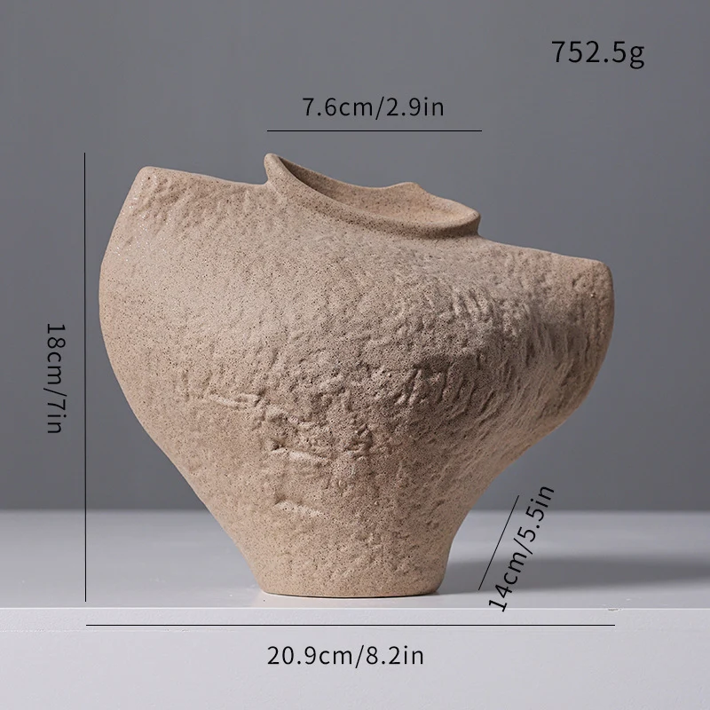 Abstrakte dekorative Keramikvase Brehn