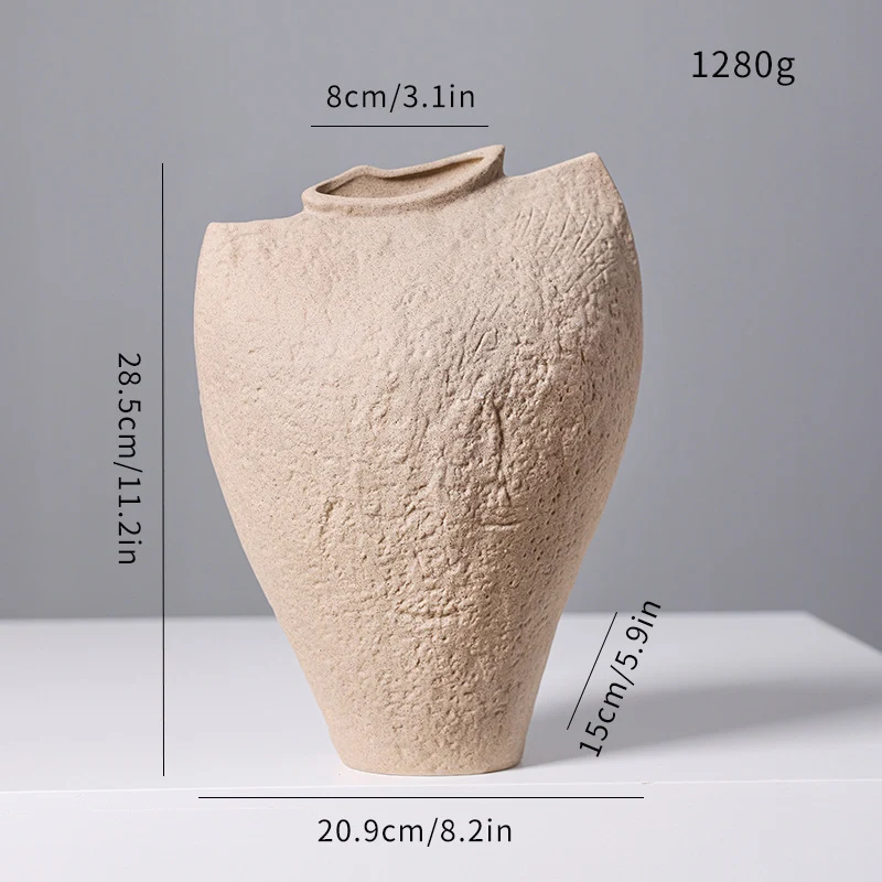 Abstrakte dekorative Keramikvase Brehn