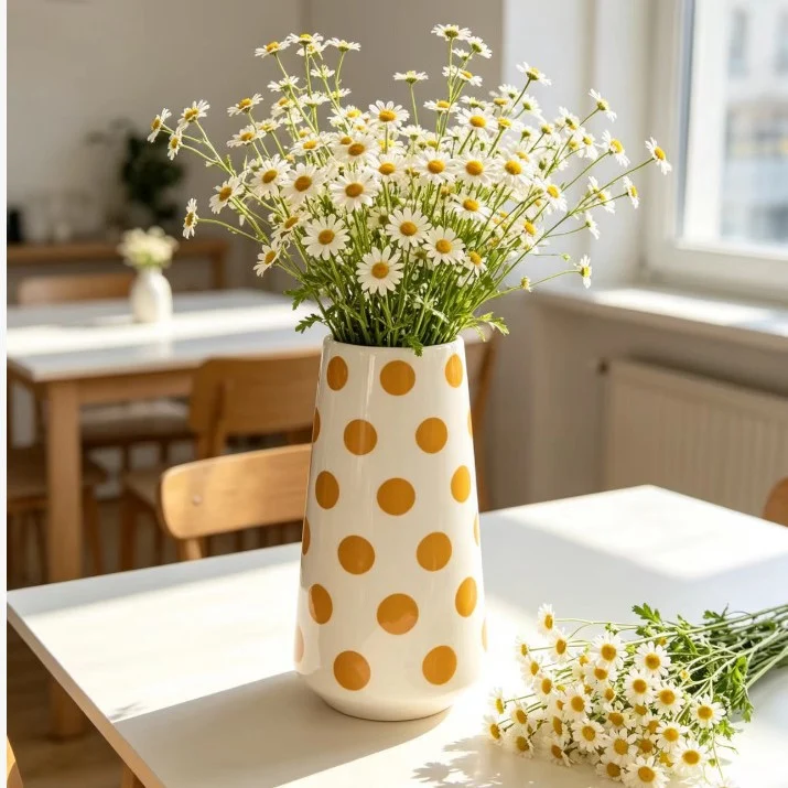 Moderne gepunktete Keramikvase Brehn