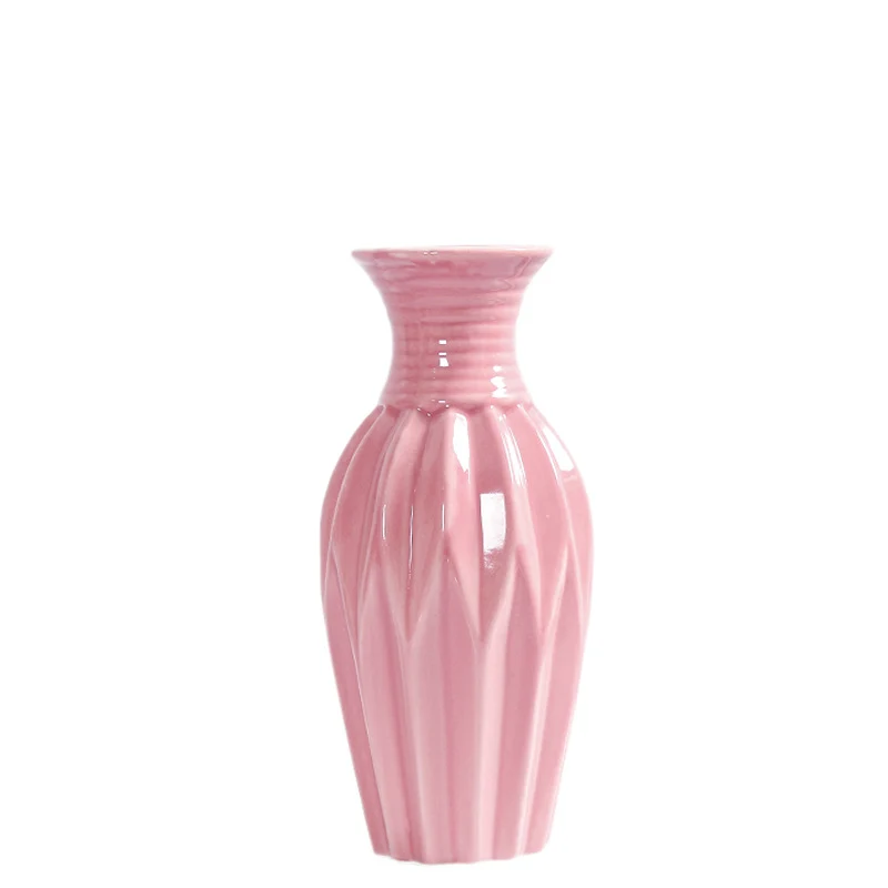 Modern gerippten Keramik Blumenvasen Brehn