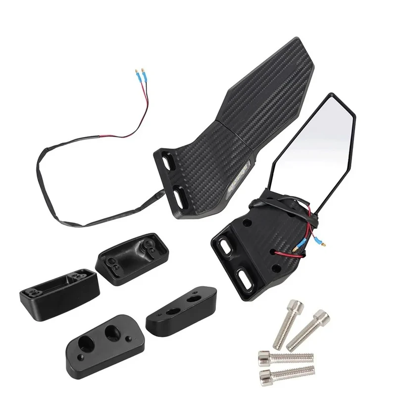 Motorradspiegel-Set mit integriertem LED-Blinker Skanto