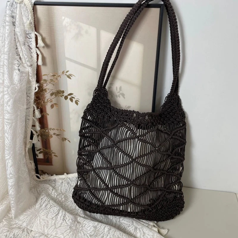Stylische Makramee-Tasche Skanto