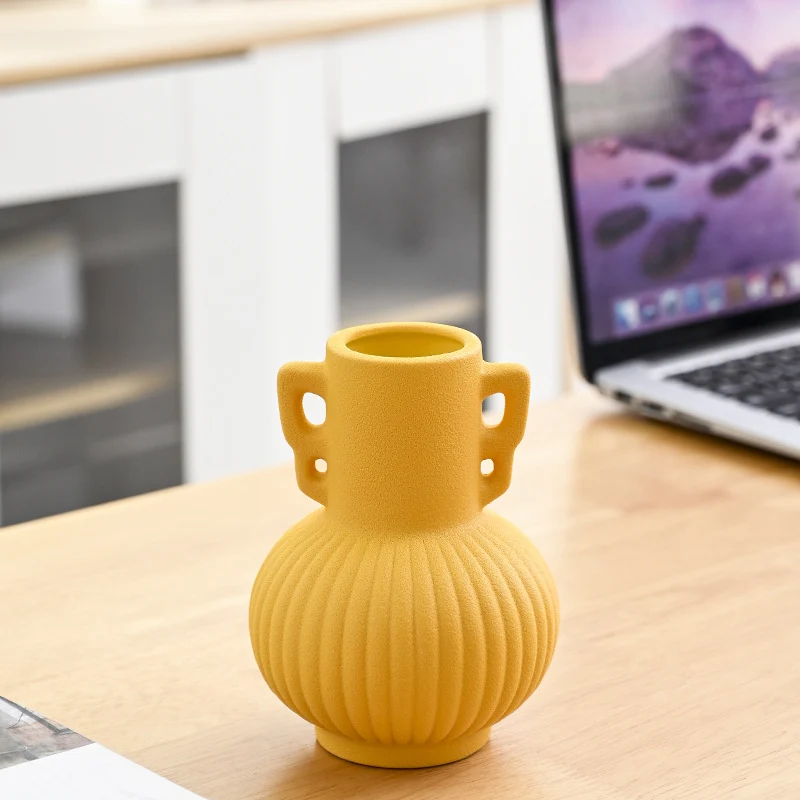 Texturierte dekorative Keramikblumenvase Brehn