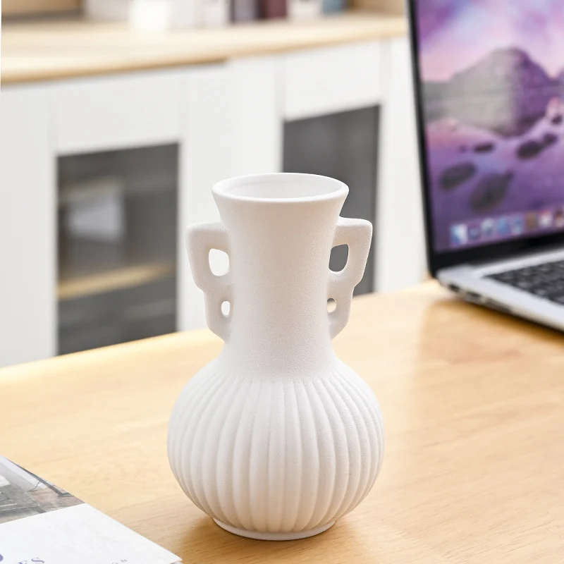 Texturierte dekorative Keramikblumenvase Brehn