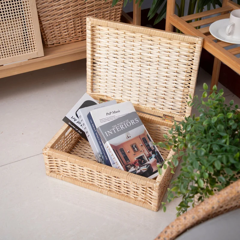 Elegante handgewebte Aufbewahrungsbox Karnz