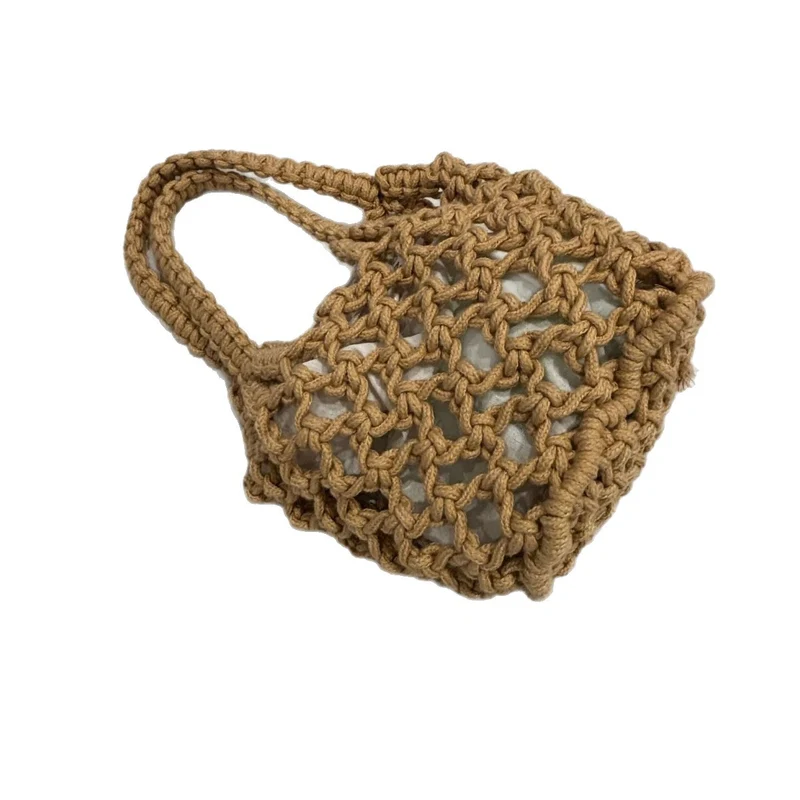 Moderne Handtasche aus gewebtem Material Skanto