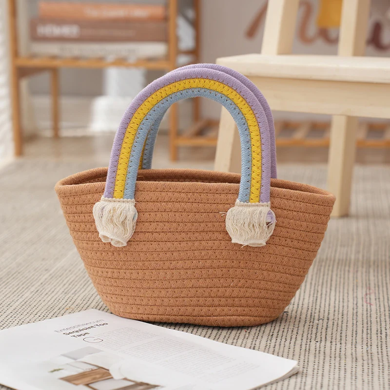 Dekorative Geflochtene Strohtasche Karnz