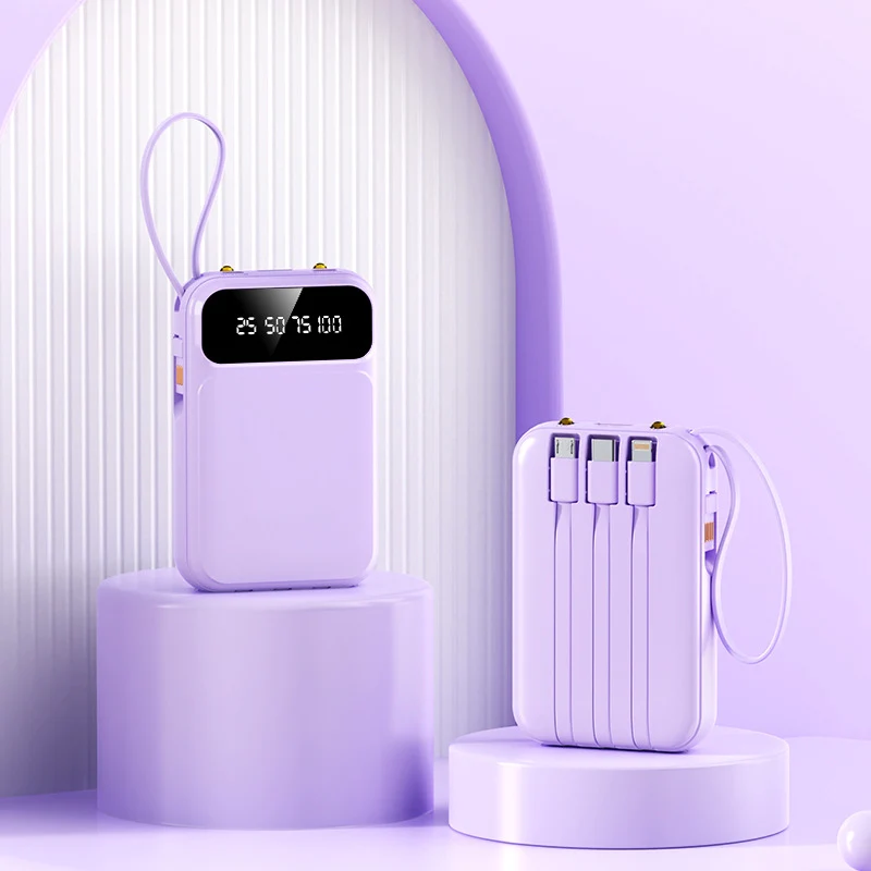 Tragbare Powerbank mit Digitalanzeige von Skanto