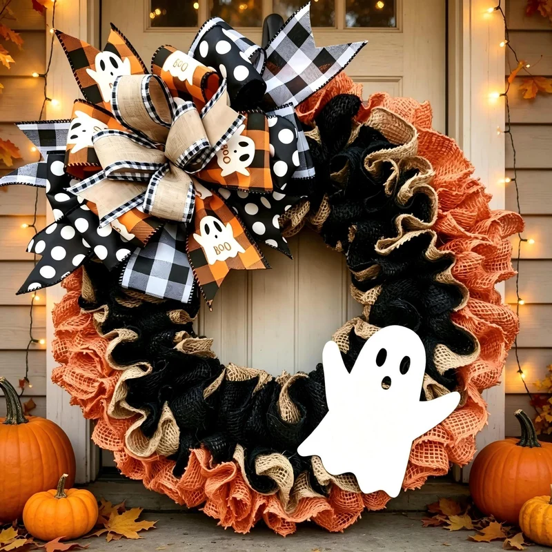 Festlicher Halloween Türkranz