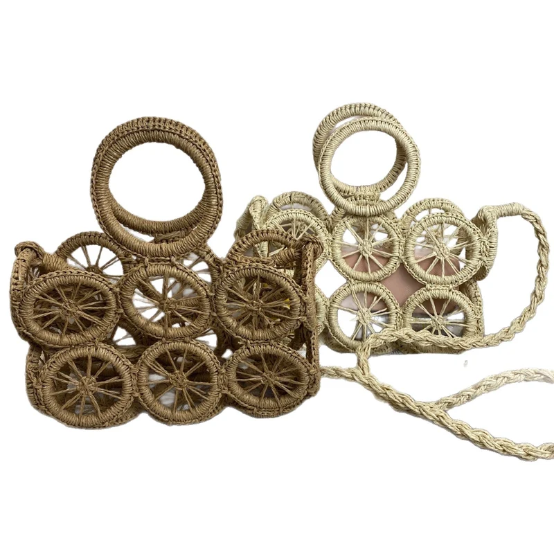 Künstlerische Korbtasche mit auffälligem Muster Skanto