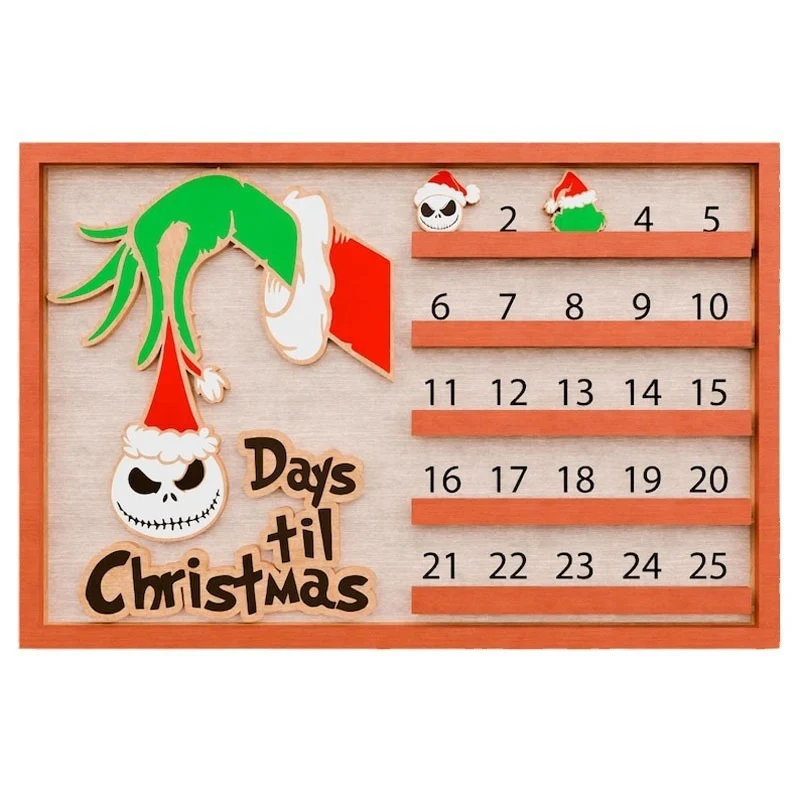 Advent Countdown Wanddekoration