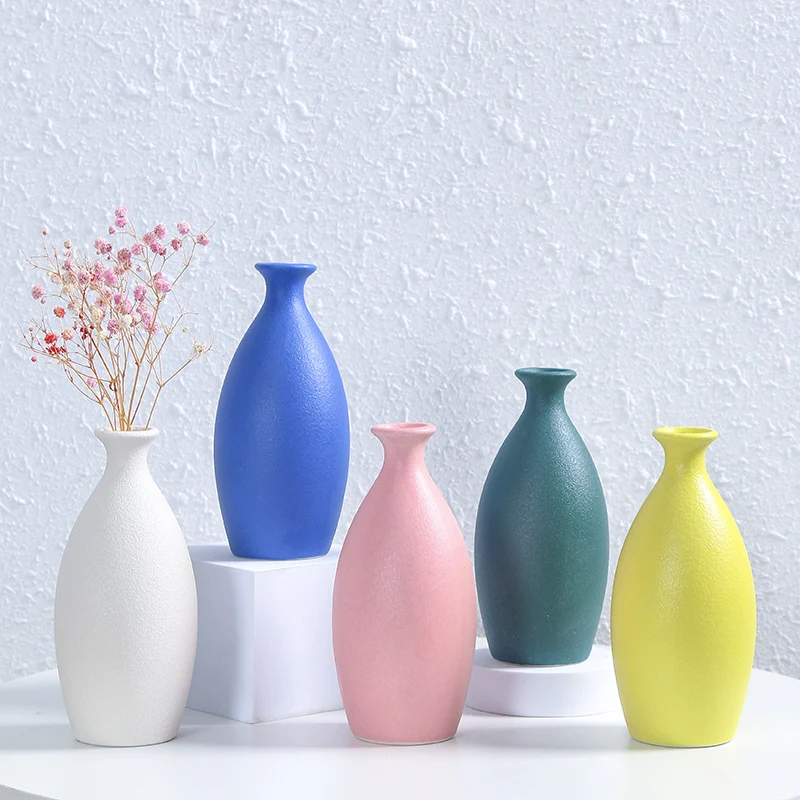 Minimalistischer Texturierter Keramik Blumen Vase Brehn