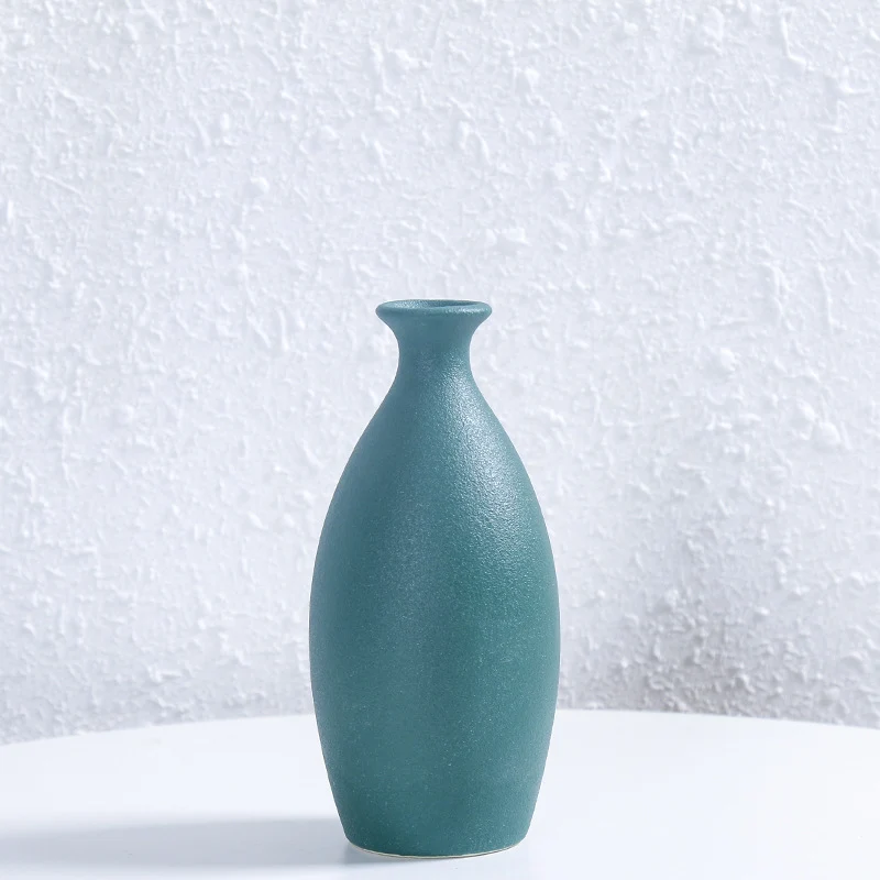 Minimalistischer Texturierter Keramik Blumen Vase Brehn