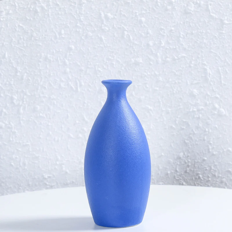 Minimalistischer Texturierter Keramik Blumen Vase Brehn