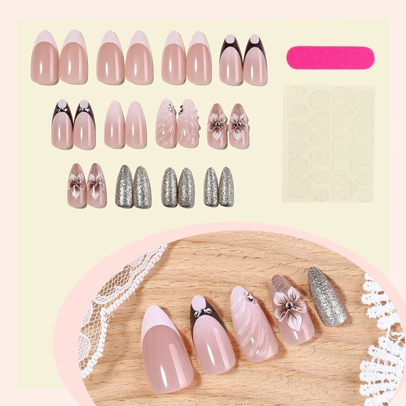 Elegante Kunstnägel Set Brehn