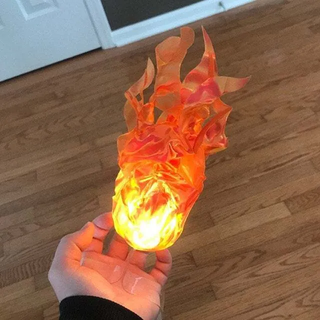 Dekorative LED Flammenskulptur