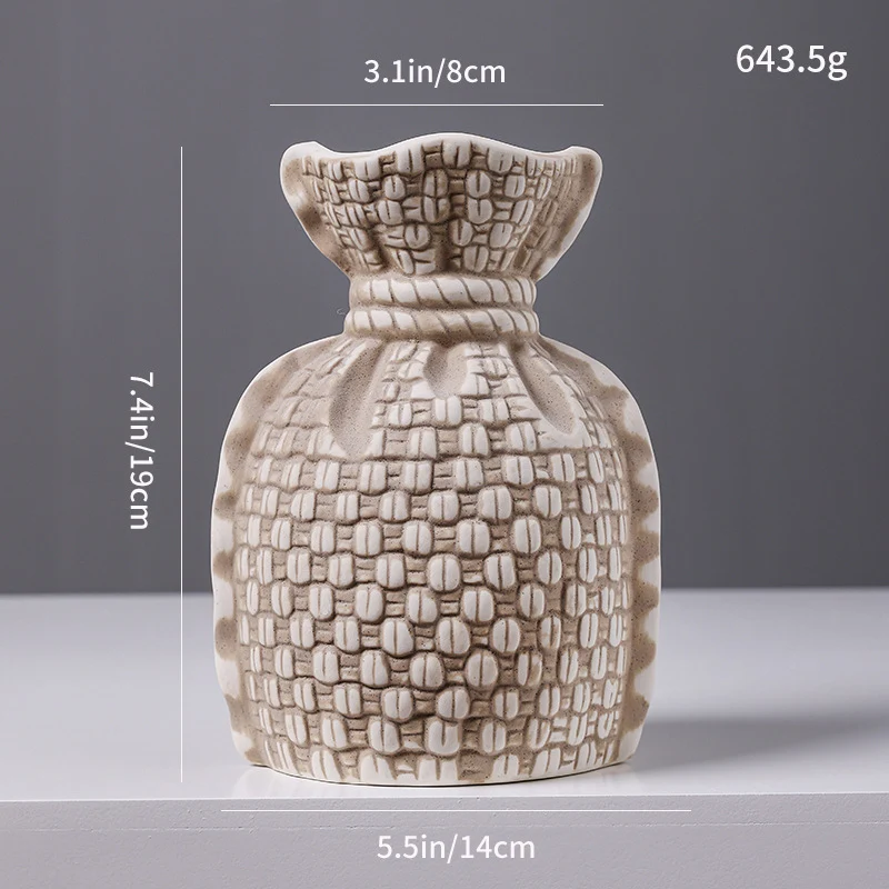 Geflochtene Textur Keramikvase Brehn