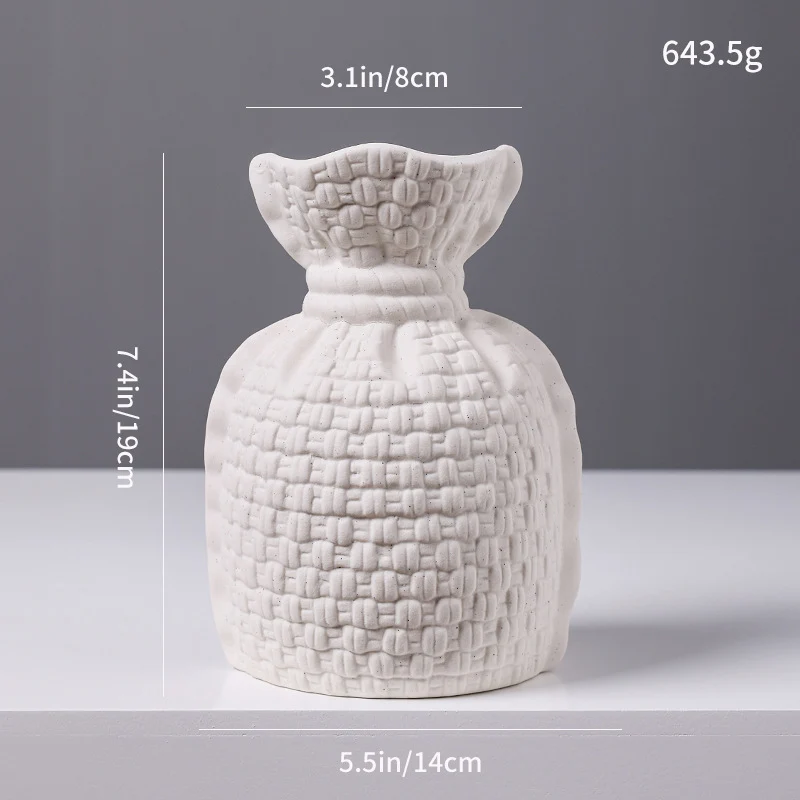 Geflochtene Textur Keramikvase Brehn