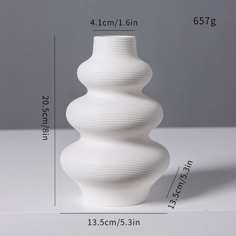 Strukturiert Modern Keramik Vase Brehn 1790368938
