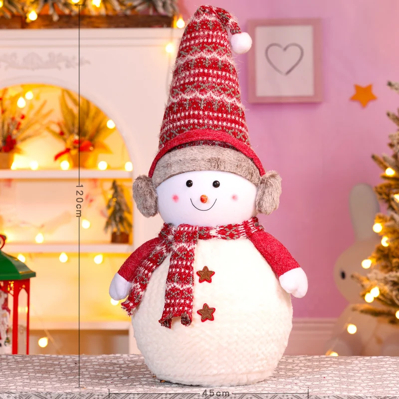 Dekorative Plüsch-Schneemann-Figur