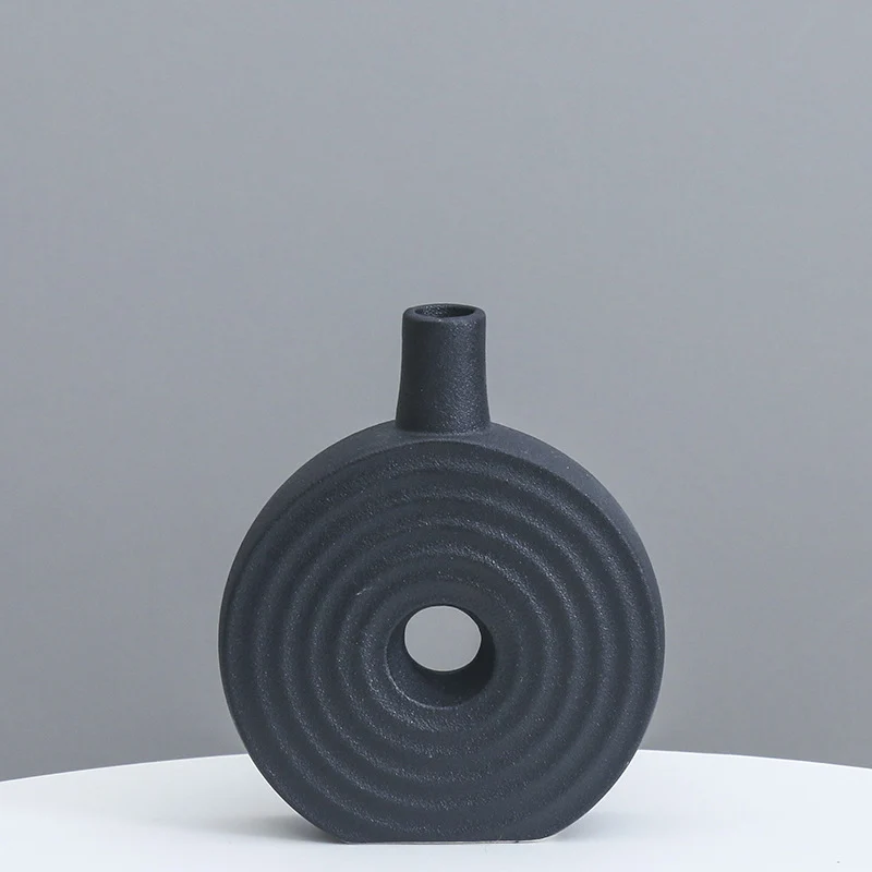 Dekorative runde Keramikvase Brehn