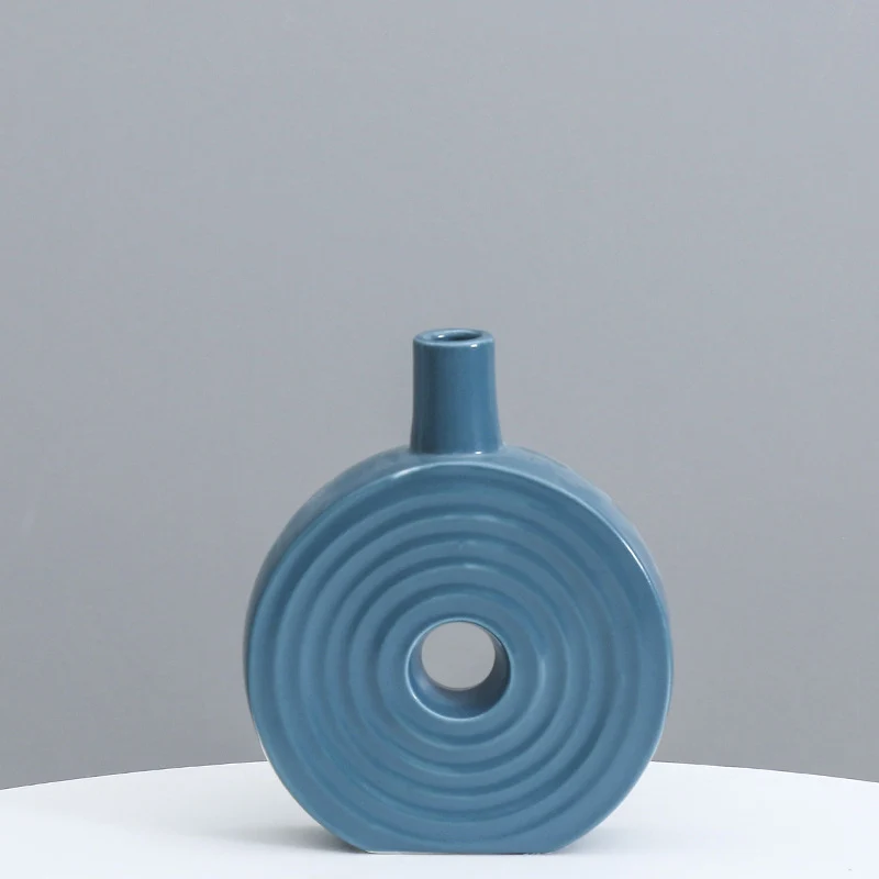 Dekorative runde Keramikvase Brehn