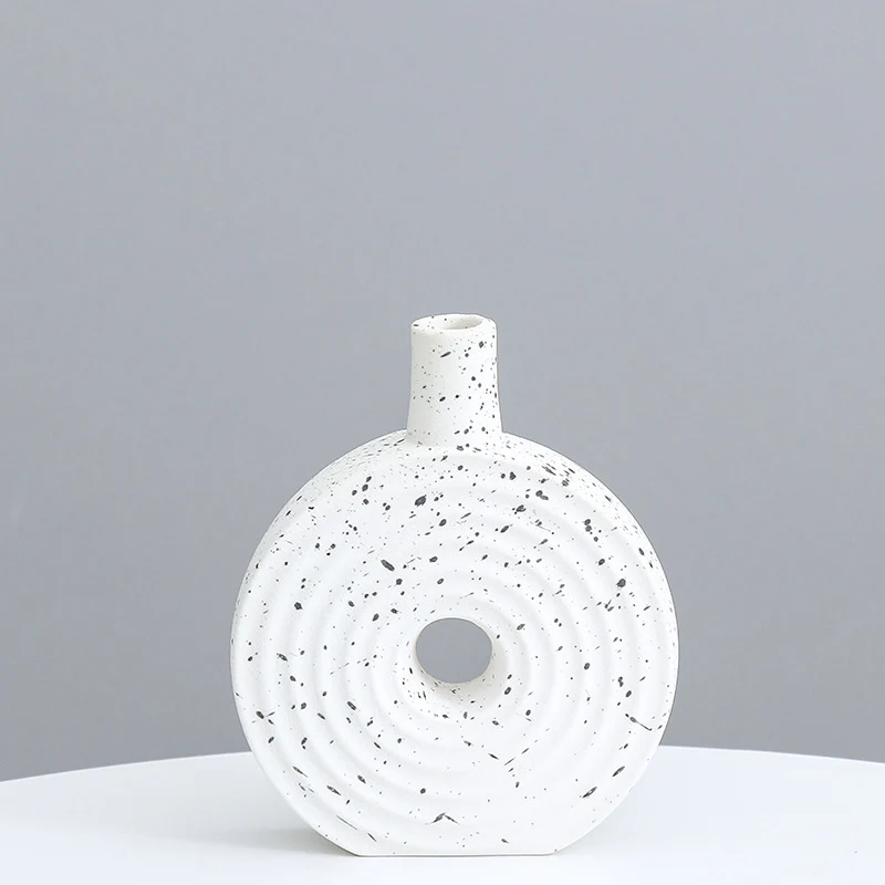 Dekorative runde Keramikvase Brehn