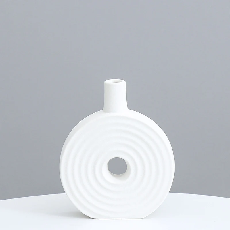 Dekorative runde Keramikvase Brehn
