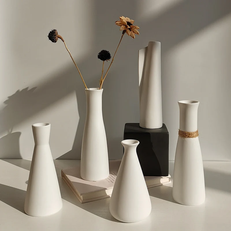 Zeitgenössische geometrische Keramik Vase Brehn