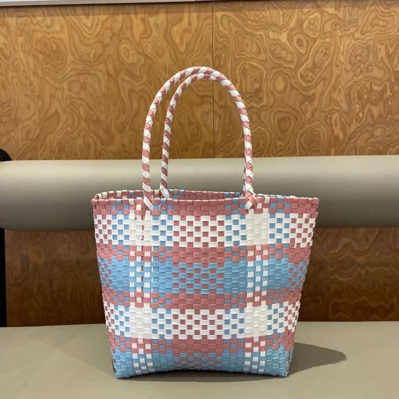 Handgewebte Einkaufs- und Strandtasche Skanto