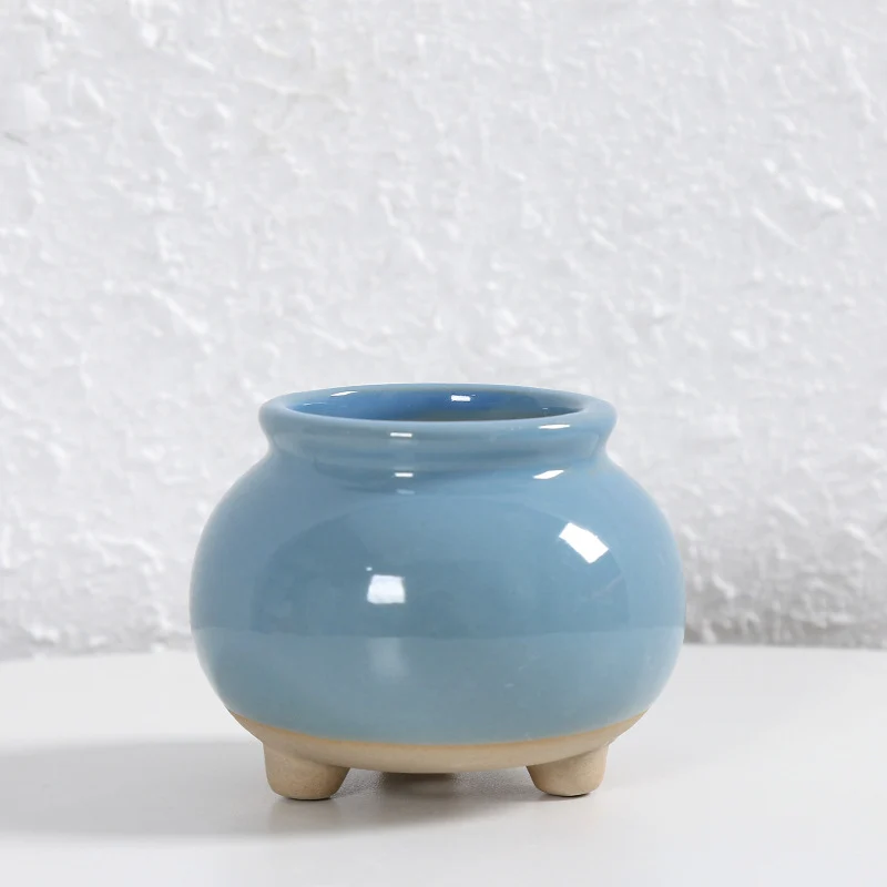 Zeitgenössische Kurvenkeramische Vase Brehn