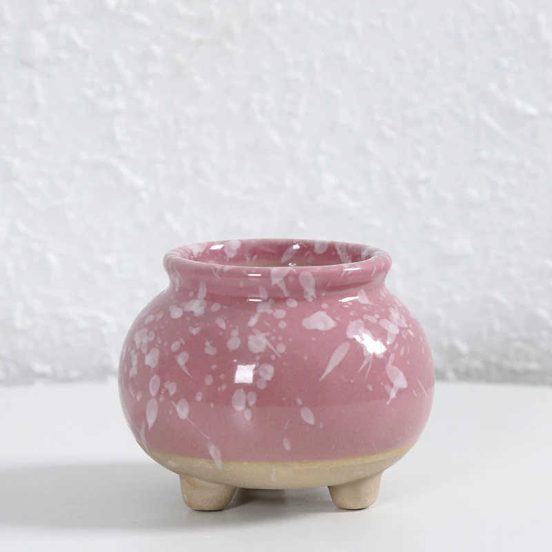 Zeitgenössische Kurvenkeramische Vase Brehn