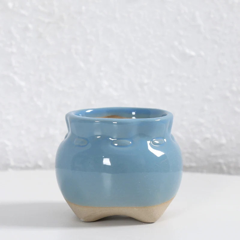 Zeitgenössische Kurvenkeramische Vase Brehn