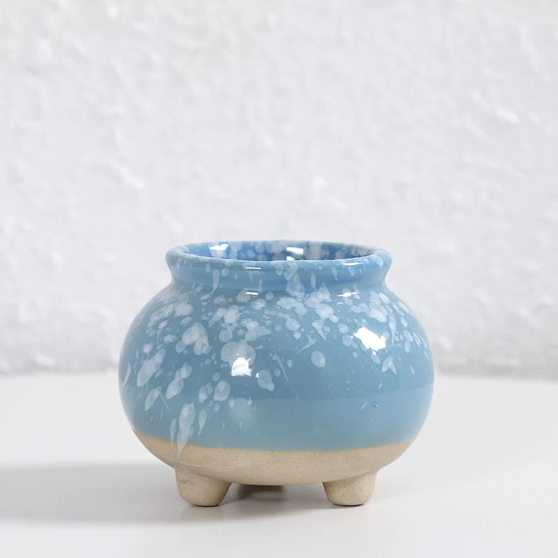Zeitgenössische Kurvenkeramische Vase Brehn