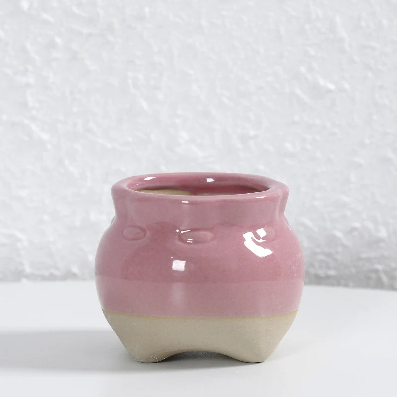 Zeitgenössische Kurvenkeramische Vase Brehn