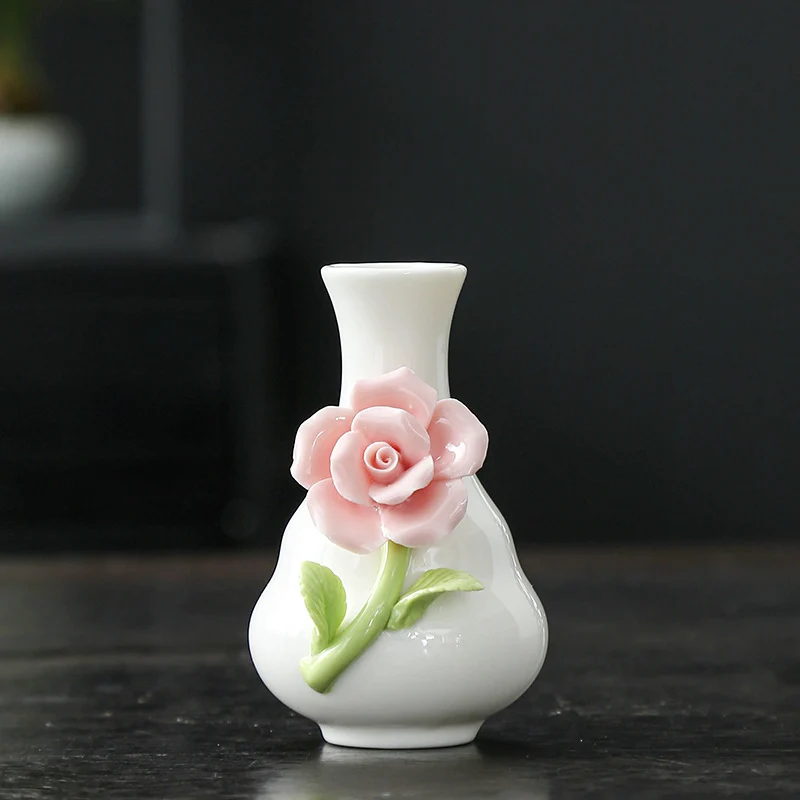 Künstlerische Blumenporzellanvase Brehn