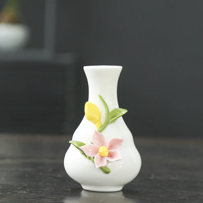 Künstlerische Blumenporzellanvase Brehn