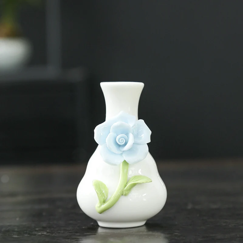Künstlerische Blumenporzellanvase Brehn