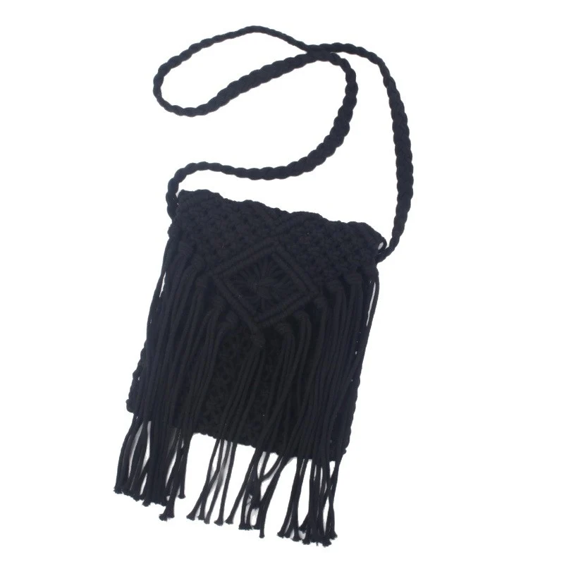 Handgeknüpfte Fransen-Tasche Skanto