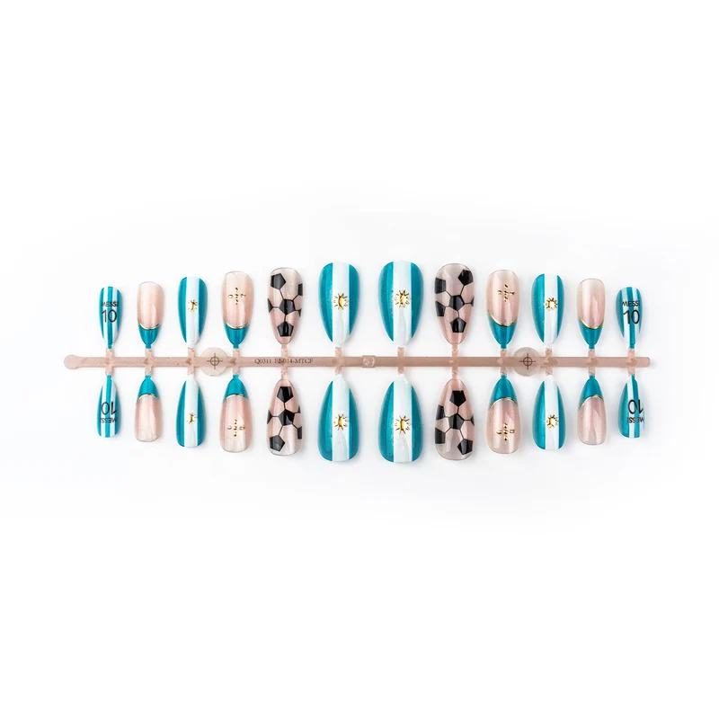 Sport-Themen Press-On Nail Art Set