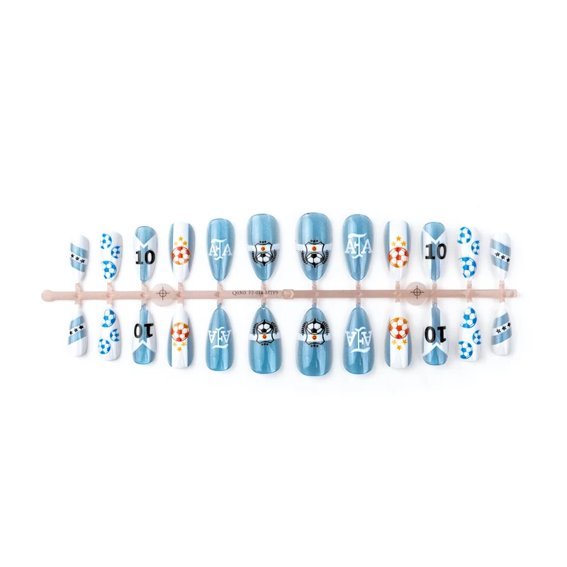 Sport-Themen Press-On Nail Art Set